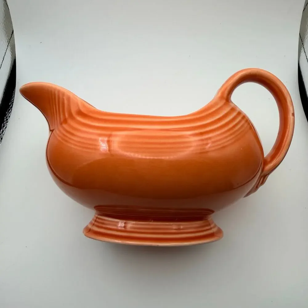 Homer Laughlin Fiesta Fiestaware Orange Gravy Boat Dish